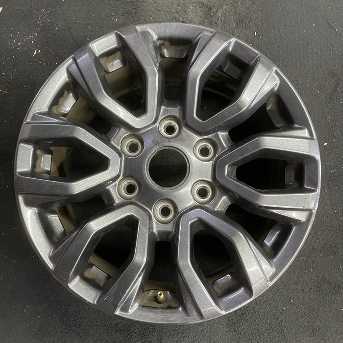 17" RANGER 19-22 17x8, , dark gray, , V spoke Original OEM Wheel Rim - Angle View