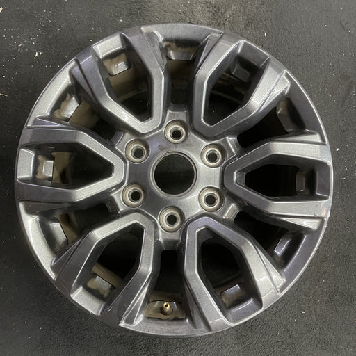 17" RANGER 19-22 17x8, , dark gray, , V spoke Original OEM Wheel Rim - Angle View