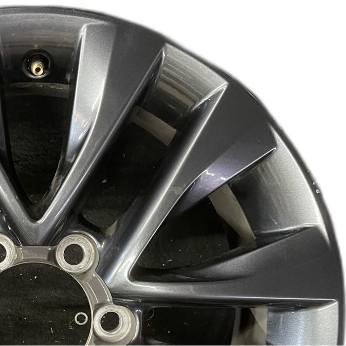 18" LEXUS GX460 17 18x7.5 alloy 6 spoke split spoke V spoke gunmetal Original - Side Profile