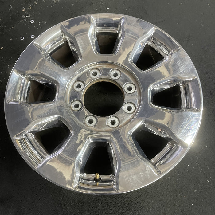20" FORD F250SD PICKUP 17 20x8 , 8 spoke, chrome, 8" center cap, Original OEM - Side Profile
