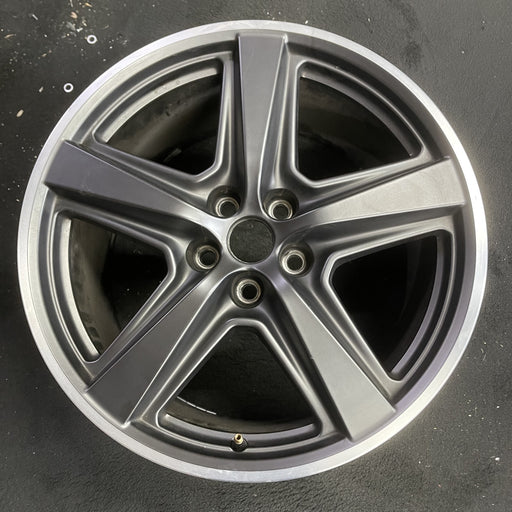 19" MUSTANG 21-23 19x10, 5 straight spoke Original OEM Wheel Rim - Angle View