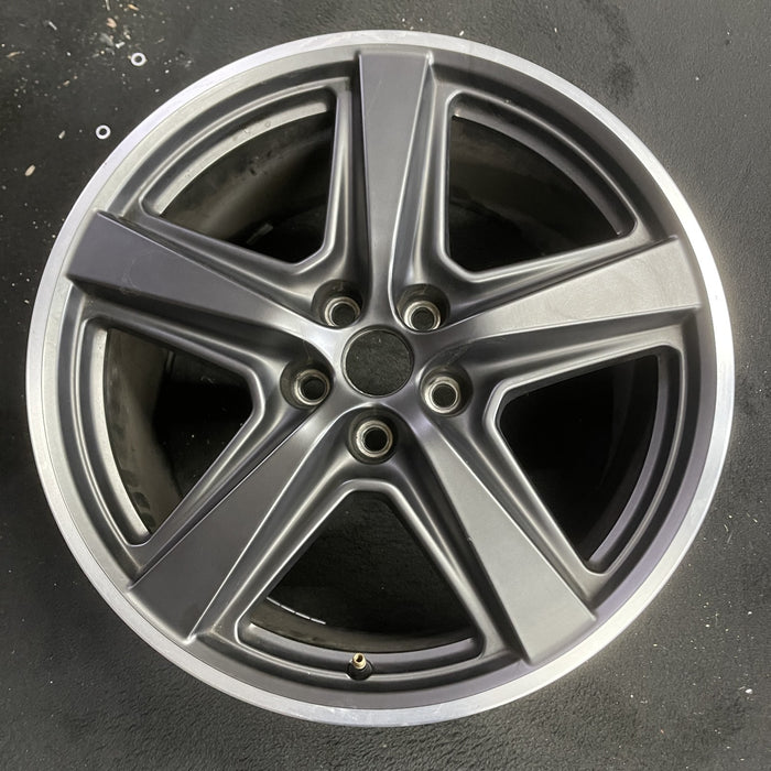 19" MUSTANG 21-23 19x10, 5 straight spoke Original OEM Wheel Rim - Angle View