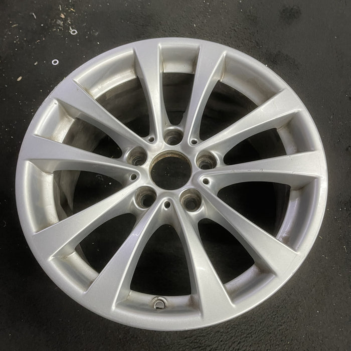17" BMW 320i 12-13 , 17x7.5 , 5 spoke, V spoke, narrow spoke edge Original OEM - Side Profile