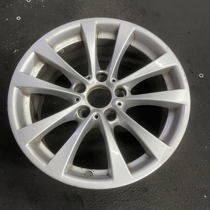 17" BMW 320i 12-13 , 17x7.5 , 5 spoke, V spoke, narrow spoke edge Original OEM - Side Profile