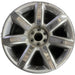 22" ESCALADE 15-20 22x9, 7 spoke, single, silver with chrome inserts, opt Q7L - Front View