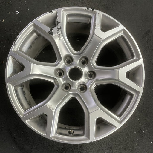 20" WAGONEER 22 20x9 6 spoke Y spoke silver Original OEM Wheel Rim - Front View