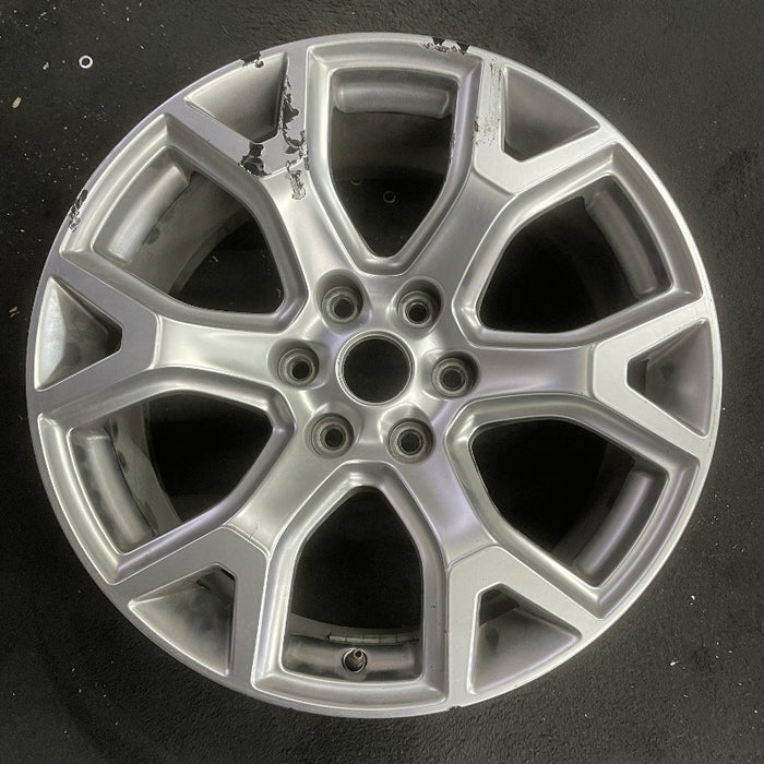 20" WAGONEER 22 20x9 6 spoke Y spoke silver Original OEM Wheel Rim - Front View