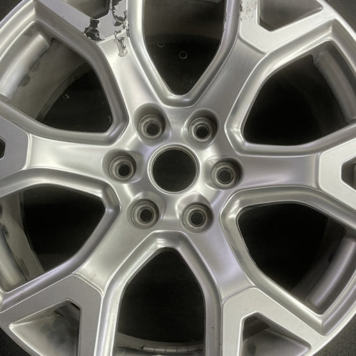 20" WAGONEER 22 20x9 6 spoke Y spoke silver Original OEM Wheel Rim - Angle View