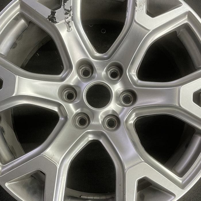 20" WAGONEER 22 20x9 6 spoke Y spoke silver Original OEM Wheel Rim - Angle View