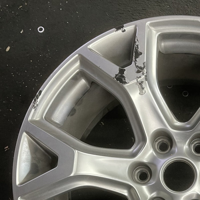 20" WAGONEER 22 20x9 6 spoke Y spoke silver Original OEM Wheel Rim - Side Profile