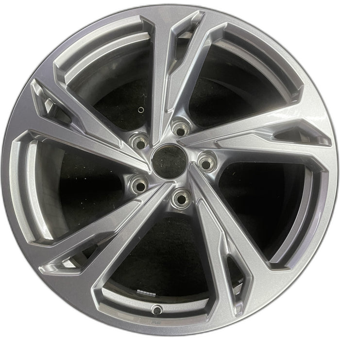 20" E-TRON GT 22-24 20x9, silver Original OEM Wheel Rim - Front View