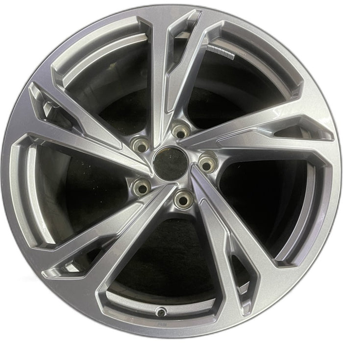 20" E-TRON GT 22-24 20x11 silver Original OEM Wheel Rim - Front View