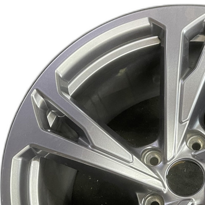 20" E-TRON GT 22-24 20x11 silver Original OEM Wheel Rim - Angle View