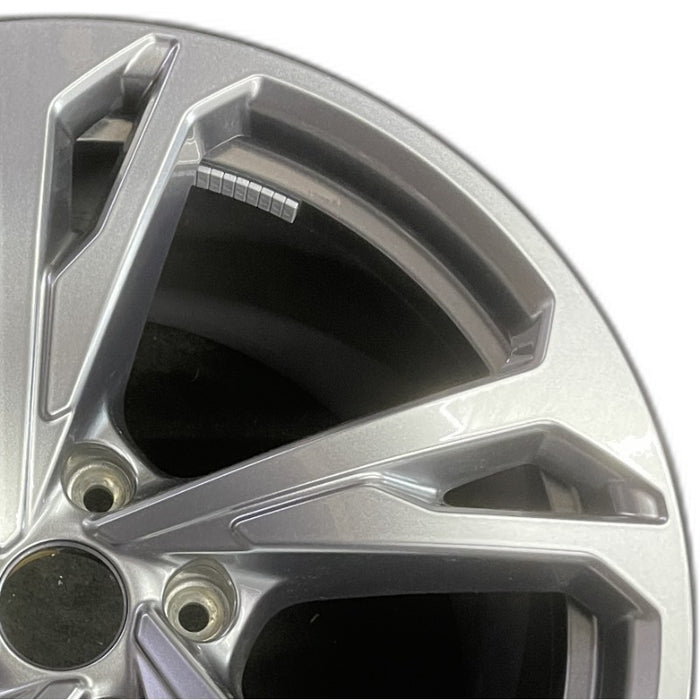 20" E-TRON GT 22-24 20x11 silver Original OEM Wheel Rim - Side Profile