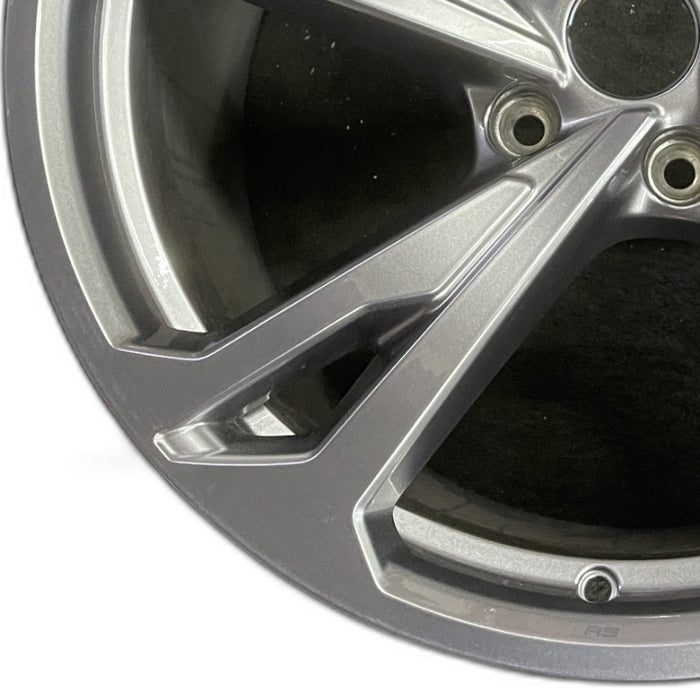 20" E-TRON GT 22-24 20x11 silver Original OEM Wheel Rim - Back View