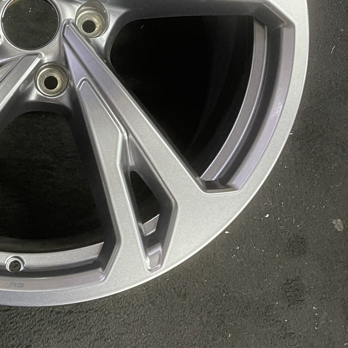 20" E-TRON GT 22-24 20x11 silver Original OEM Wheel Rim - Back View