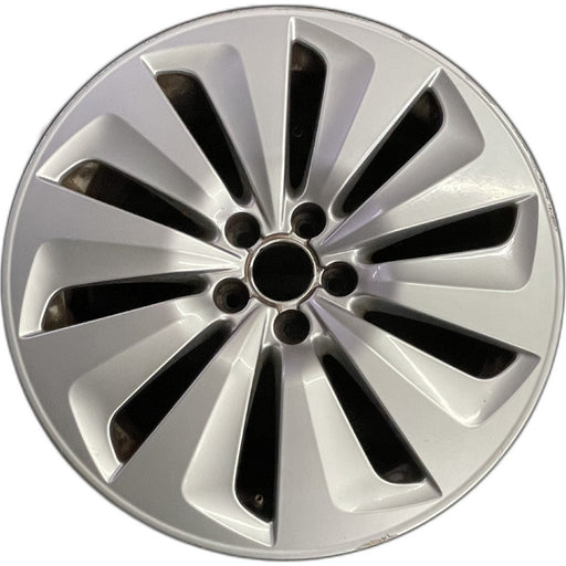 19" AUDI Q5 13-16 19x8, 10 spoke, turbine design Original OEM Wheel Rim - Front View