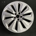 19" AUDI Q5 13-16 19x8, 10 spoke, turbine design Original OEM Wheel Rim - Angle View