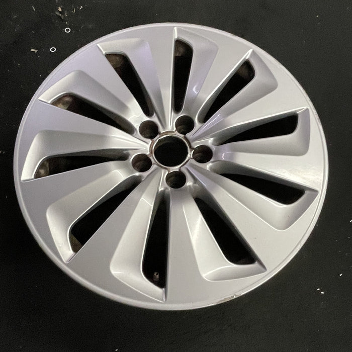19" AUDI Q5 13-16 19x8, 10 spoke, turbine design Original OEM Wheel Rim - Side Profile