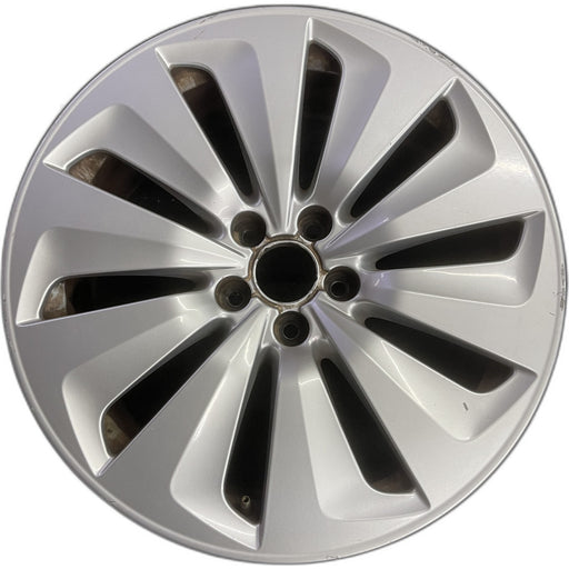 19" AUDI Q5 13-16 19x8, 10 spoke, turbine design Original OEM Wheel Rim - Front View