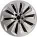 19" AUDI Q5 13-16 19x8, 10 spoke, turbine design Original OEM Wheel Rim - Front View