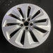 19" AUDI Q5 13-16 19x8, 10 spoke, turbine design Original OEM Wheel Rim - Side Profile