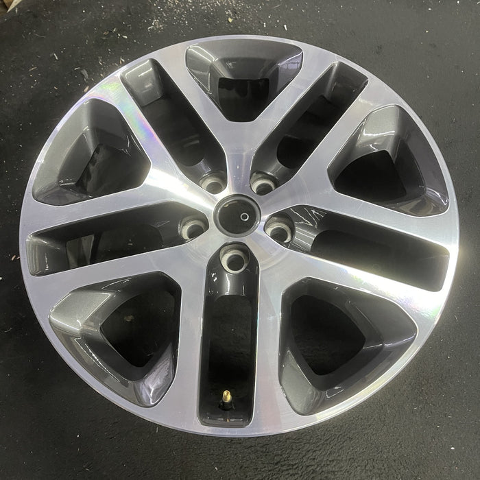 20" DEFENDER 20-24 20x8.5, 5 spoke, double spoke Original OEM Wheel Rim - Side Profile