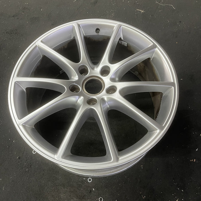 20" PORSCHE CAYENNE 19-24 20x9, 10 spoke Original OEM Wheel Rim - Close-Up Detail