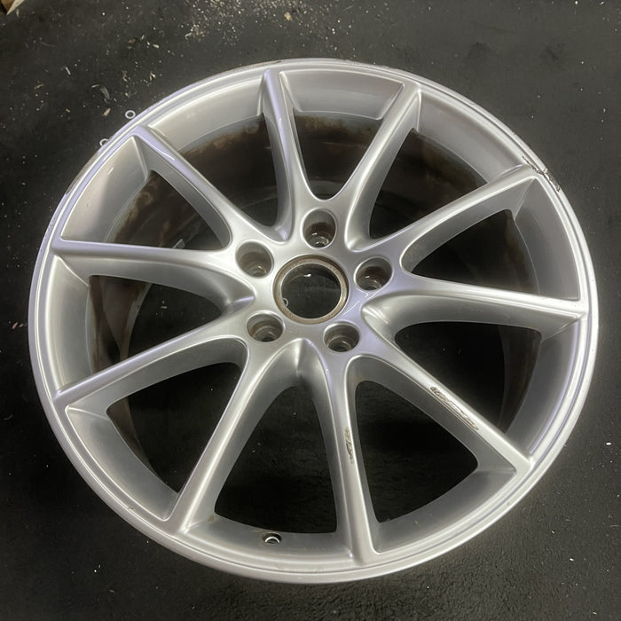 20" PORSCHE CAYENNE 19-24 20x9, 10 spoke Original OEM Wheel Rim - Side Profile