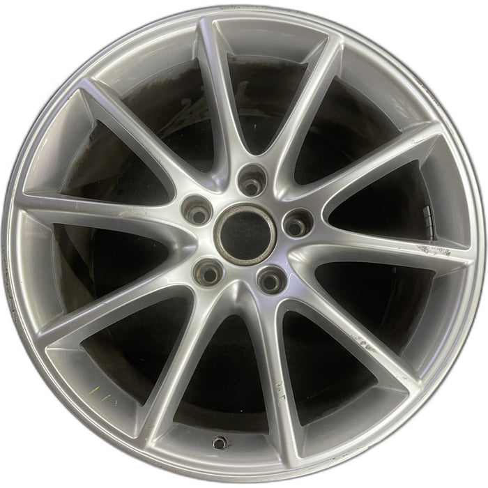 20" PORSCHE CAYENNE 19-24 20x10.5, 10 spoke, 64mm offset Original OEM Wheel Rim - Front View