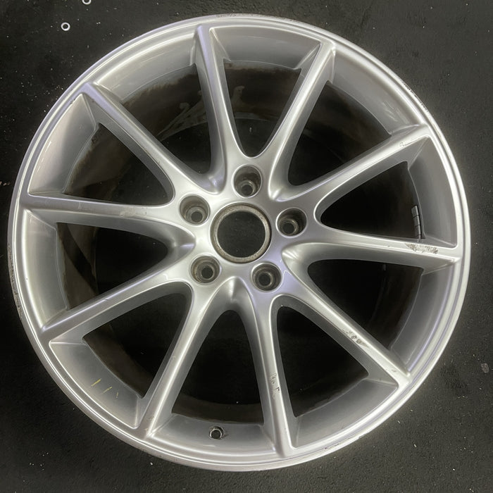 20" PORSCHE CAYENNE 19-24 20x10.5, 10 spoke, 64mm offset Original OEM Wheel Rim - Angle View