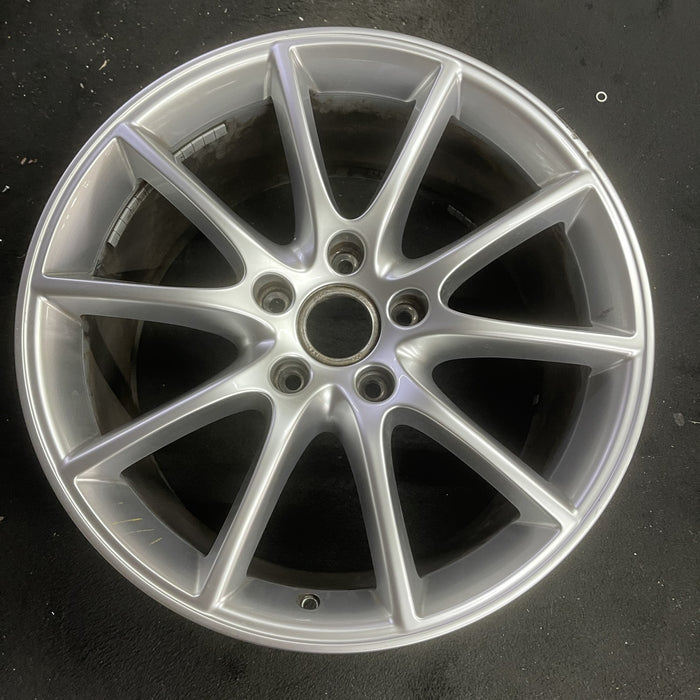 20" PORSCHE CAYENNE 19-24 20x10.5, 10 spoke, 64mm offset Original OEM Wheel Rim - Angle View
