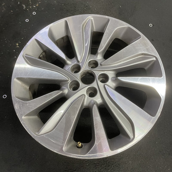 18" ENCORE 17-18 18x7 aluminum 10 spoke gray inlay Original OEM Wheel Rim