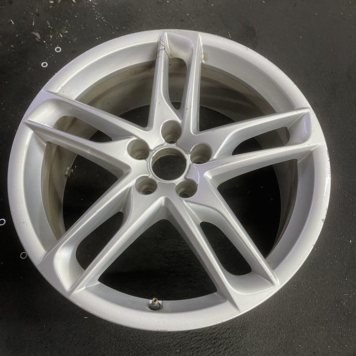 19" AUDI Q5 13-16 19x8, 5 spoke, slotted spoke Original OEM Wheel Rim - Side Profile