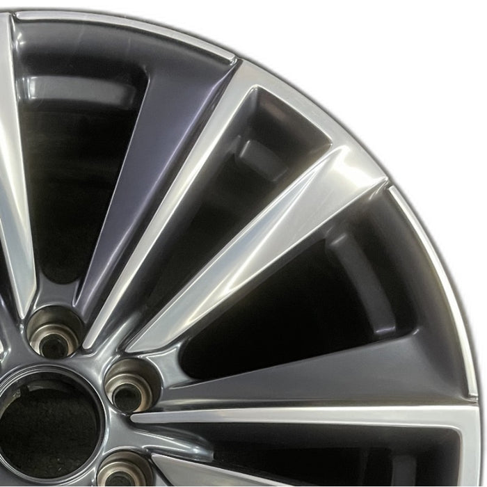 22" ESCALADE 24 22x9 6 spoke double spoke Original OEM Wheel Rim - Side Profile