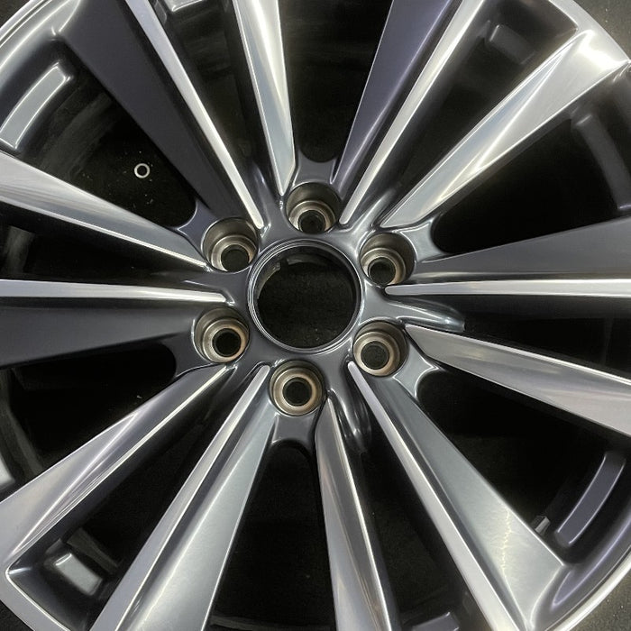 22" ESCALADE 24 22x9 6 spoke double spoke Original OEM Wheel Rim - Angle View