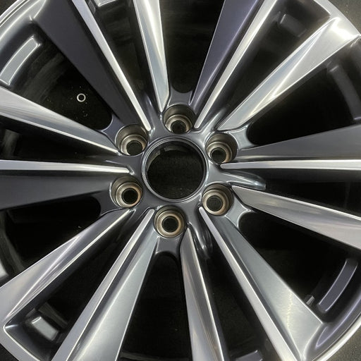 22" ESCALADE 24 22x9 6 spoke double spoke Original OEM Wheel Rim - Angle View