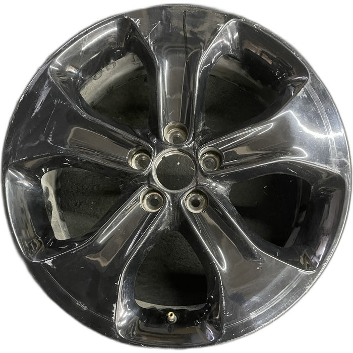 18" COMPASS 18 , , 18x7, , , straight spoke, black Original OEM Wheel Rim - Front View