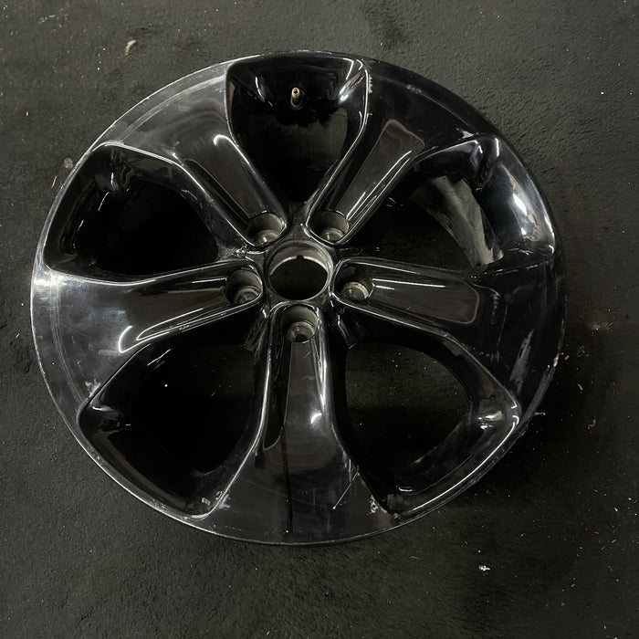 18" COMPASS 18 , , 18x7, , , straight spoke, black Original OEM Wheel Rim - Close-Up Detail