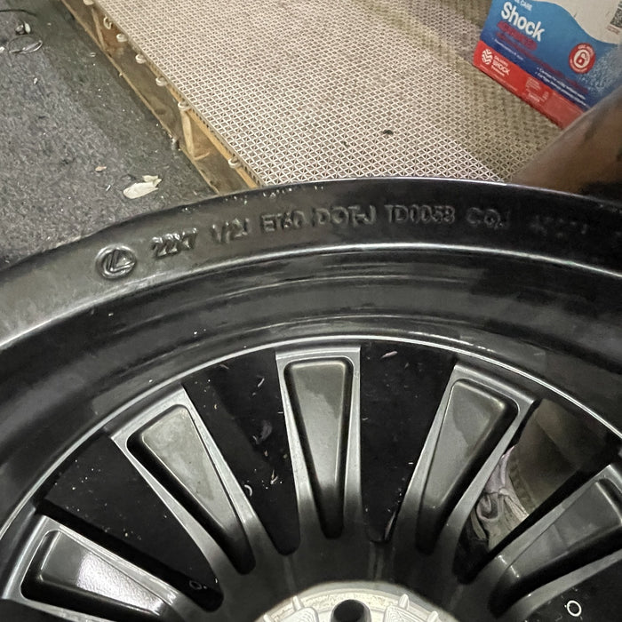 22" GX550 24 22x7.5 Original OEM Wheel Rim - Back View