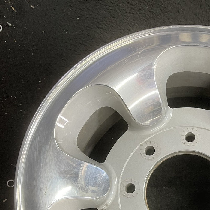 16" FORD F250SD PICKUP 99-00 16x7 SRW aluminum 6 D shaped holes Original OEM Wheel Rim