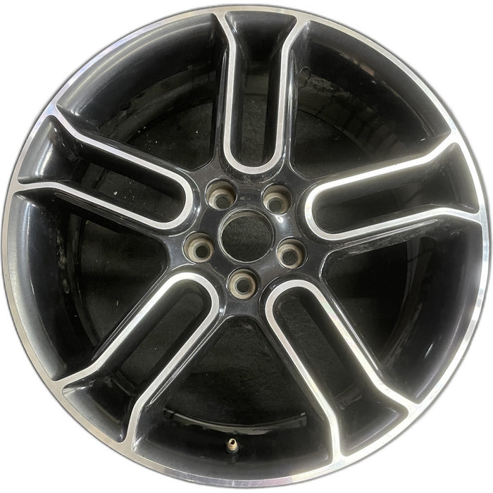 20" EDGE 13 20x8 , , black with machined edges Original OEM Wheel Rim - Front View