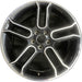 20" EDGE 13 20x8 , , black with machined edges Original OEM Wheel Rim - Front View