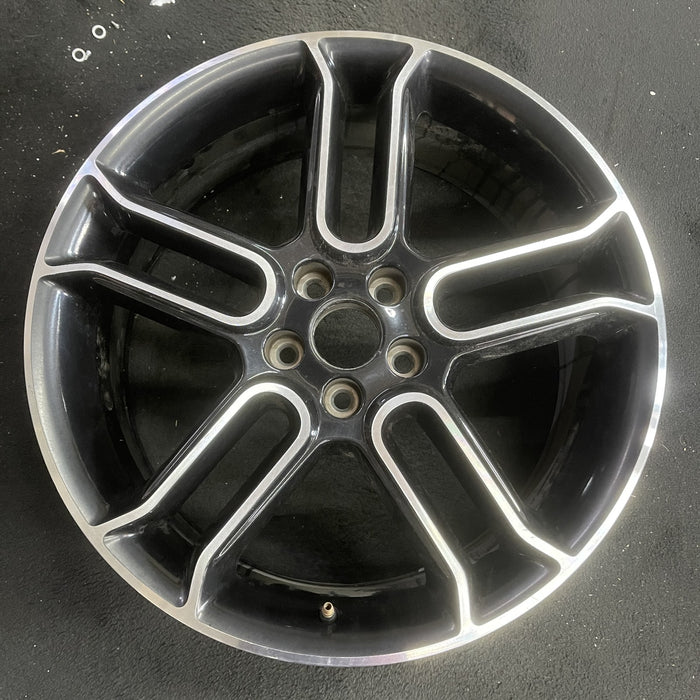 20" EDGE 13 20x8 , , black with machined edges Original OEM Wheel Rim - Angle View