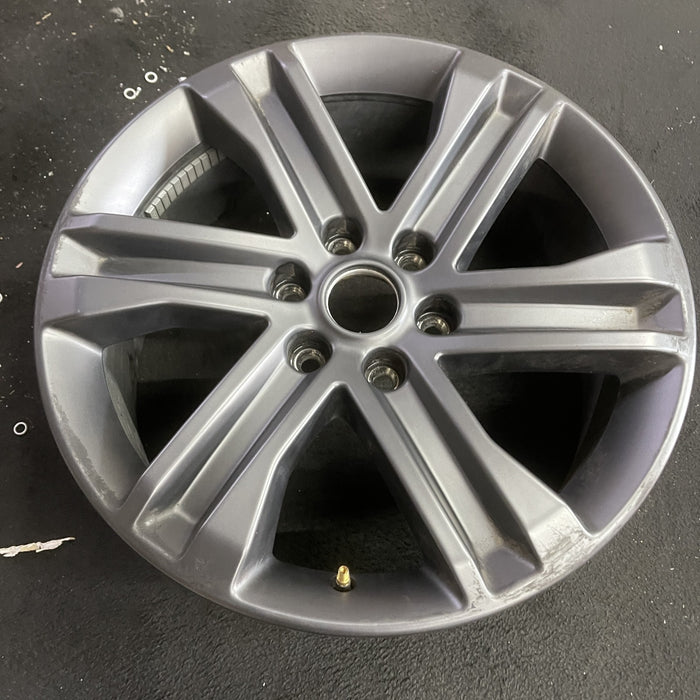20" FORD F150 PICKUP 21-23 20x8.5, 6 spoke, , gray Original OEM Wheel Rim - Side Profile