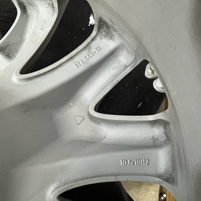 19" BMW 745i 02-05 19x10 , 5 spoke Original OEM Wheel Rim - Back View