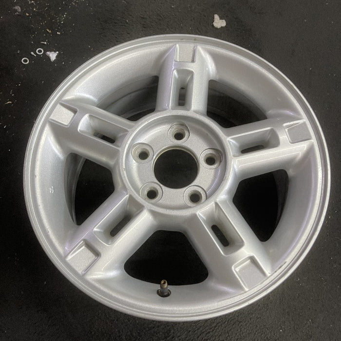 16" EXPLORER 02-03 4 Dr exc. Sport Trac; 16x7 aluminum 5 double spokes w/openings in spokes sparkle silver finish Original OEM Wheel Rim