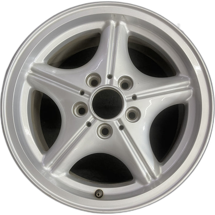 16" BMW Z3 01-02 16x7, alloy, 5 spoke, webbed spoke, natural Original OEM Wheel - Front View