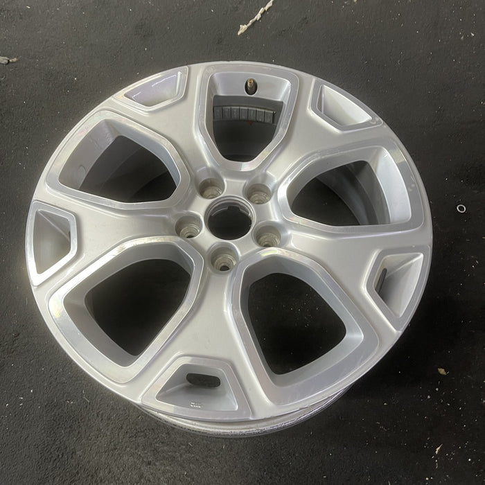 18" RENEGADE 15 18x7 , , , Y spoke, silver spokes Original OEM Wheel Rim - Side Profile