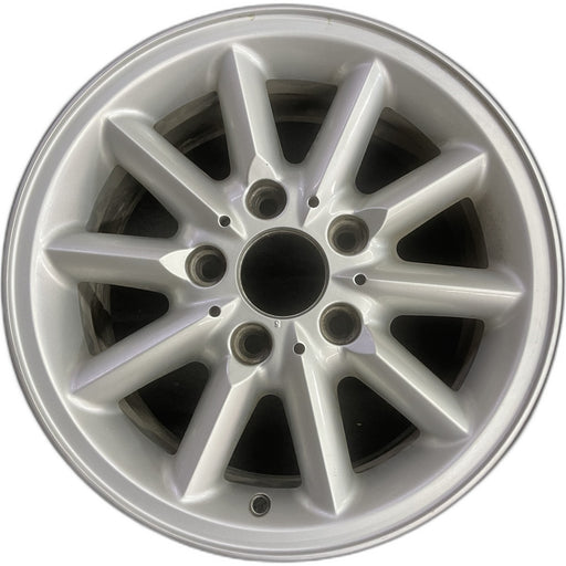 15" BMW 318i 95-99 15x7 , 10 spoke, round spoke Original OEM Wheel Rim - Front View